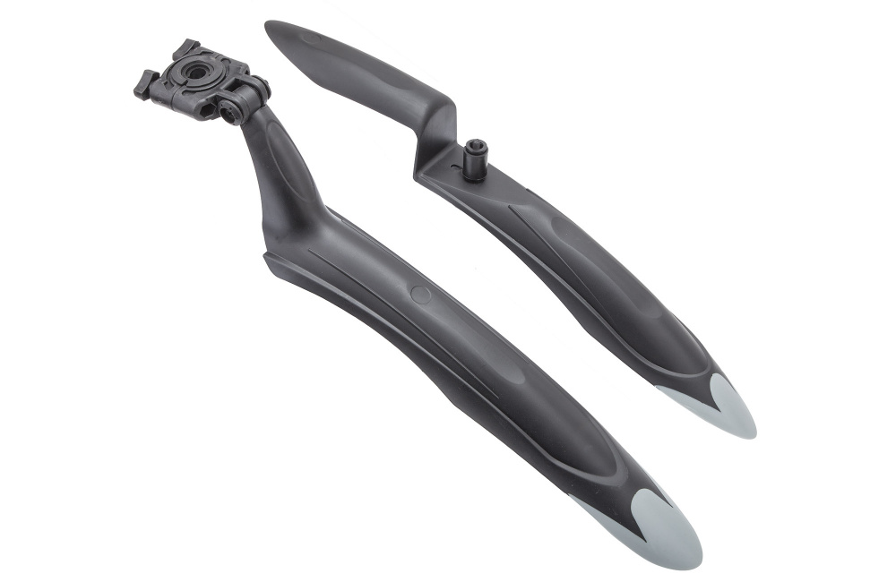 Комплект крыльев 24"-26" XGNB-039А, пластик, чёрно-серые 610240