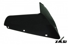 Стекло ветровое для снегохода Polaris RUSH 2011- (высота 18см, толщина 2мм, ПЭТг) (черный металлик)