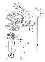 Выхлопная труба(SN USA-0T800999/ BEL-0P267999 и ниже) 2-Х ТАКТНОГО ПЛМ MERCURY 75 Серийный номер от 0G760300 до 0T979999