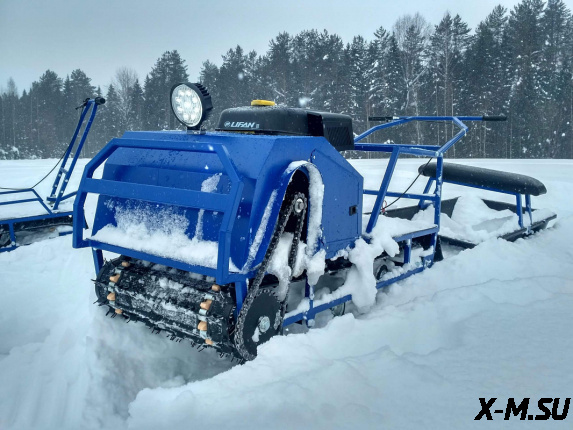 Мотобуксировщик Альбатрос-XLV 9 л.с, склизы, 1450 мм