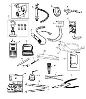 Инструменты (Часть 1) 4-Х ТАКТНОГО ПЛМ MERCURY 60 Серийный номер от 0P153500 до 0P400999