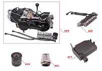 Двигатель снегохода IRBIS Dingo (2018 г.)