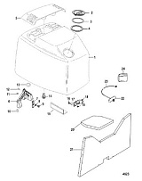 Верх капота 2-Х ТАКТНОГО ПЛМ MERCURY 90 Серийный номер от 0G760300 до 0T979999