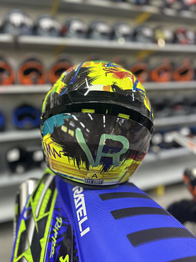 Шлем интеграл HETOSHI XD1-223 цв. Черный с мультипринтом  р. M